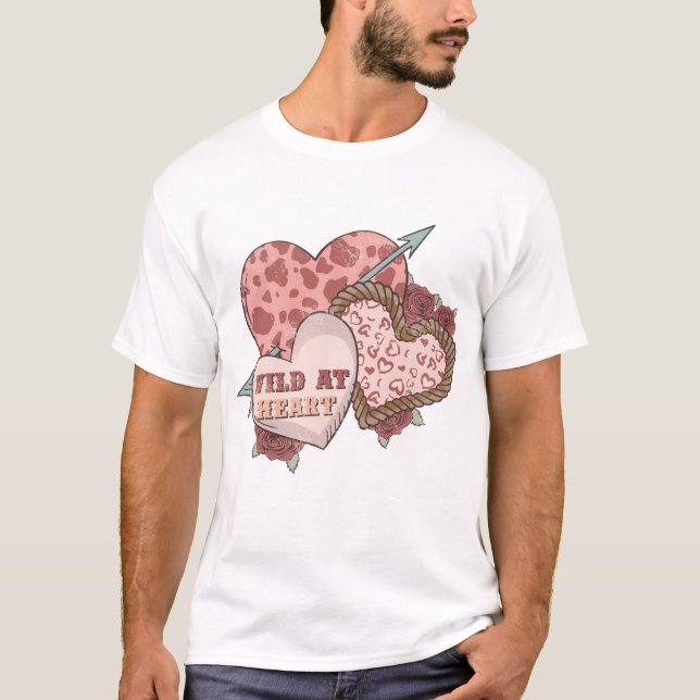 T-shirt Sauvage au coeur (Devant)