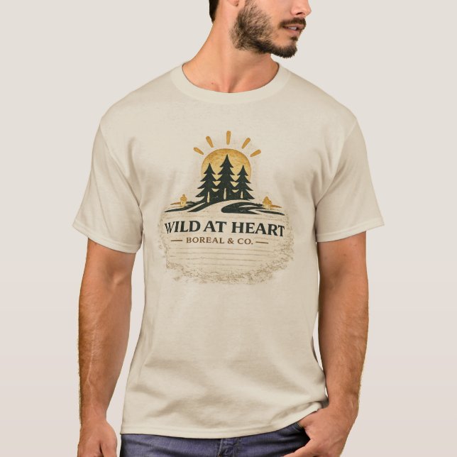 T-shirt Sauvage au cœur (Devant)