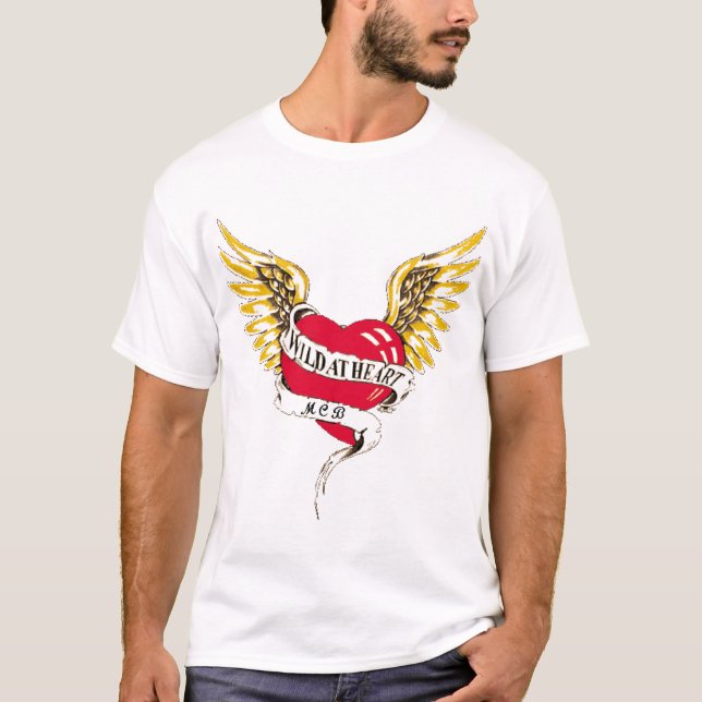 T-shirt sauvage au coeur (Devant)