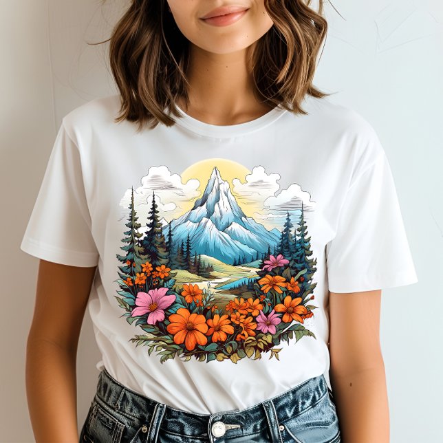 T-shirt sauvage de montagne (Créateur téléchargé)