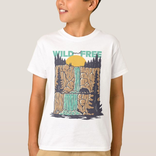 T-shirt Sauvage et libre (Devant)