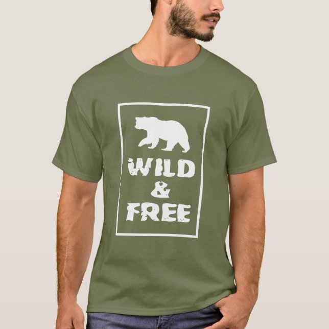 T-shirt Sauvage Et Libre (Devant)