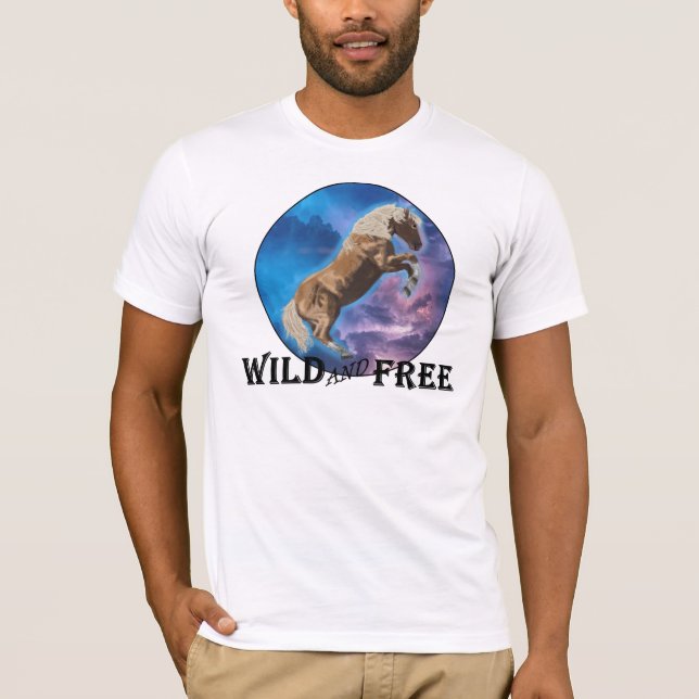 T-shirt Sauvage et libre - Mustang (Devant)