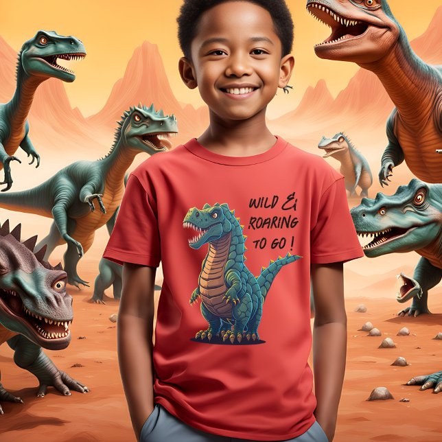 T-shirt Sauvage et rugissement vers Go T-Rex (Créateur téléchargé)