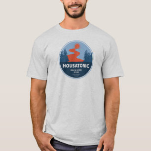 T-shirt Sauvage Housatonique Et Rivière Pittoresque Connec