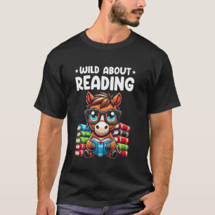 T-shirt Sauvage sur le cheval amateur de lecture de livres