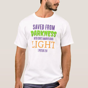 T-shirt Sauvé des ténèbres Anti-Halloween chrétien