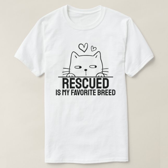 T-shirt Sauvé Est Ma Race Préférée (Design devant)