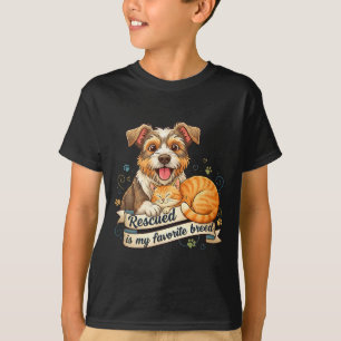 T-shirt Sauvé Est Ma Race Préférée Chien Chat Adoption Ani