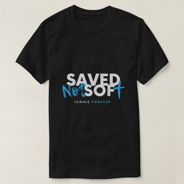 T-shirt Sauvé non doux sauvé par la grâce Christian Evangi (Design devant)