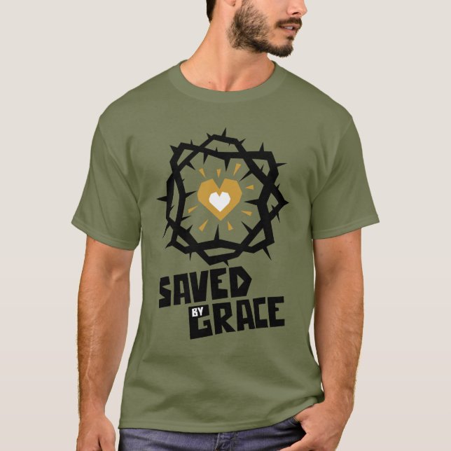 T-shirt Sauvé par grâce (Devant)