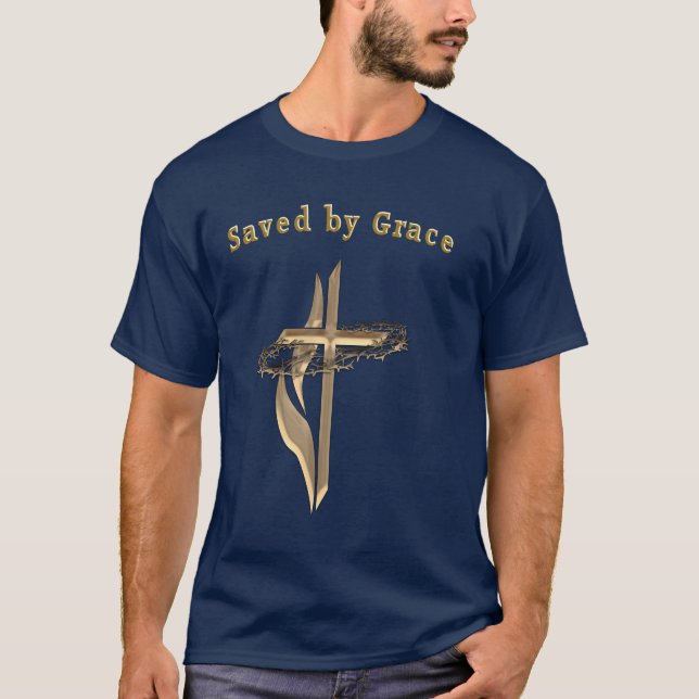 T-shirt Sauvé par grâce (Devant)