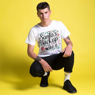 T-shirt Sauvegarde père Noël Funny Tee - shirts de Noël
