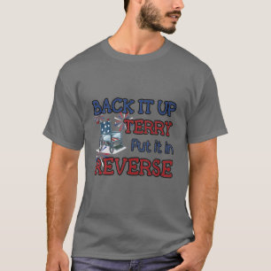T-shirt Sauvegarder Terry Drapeau américain 4 juillet Fire