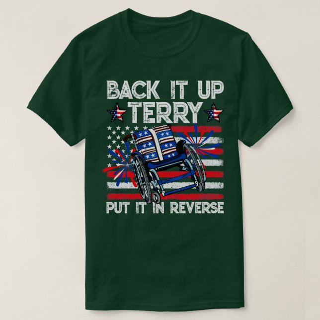 T-shirt Sauvegarder Terry Mettez-le dans Reverse Fireworks (Design devant)