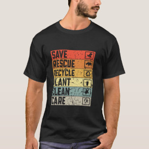 T-shirt Sauver Abeilles Sauver Recycler Planter Arbre Nett