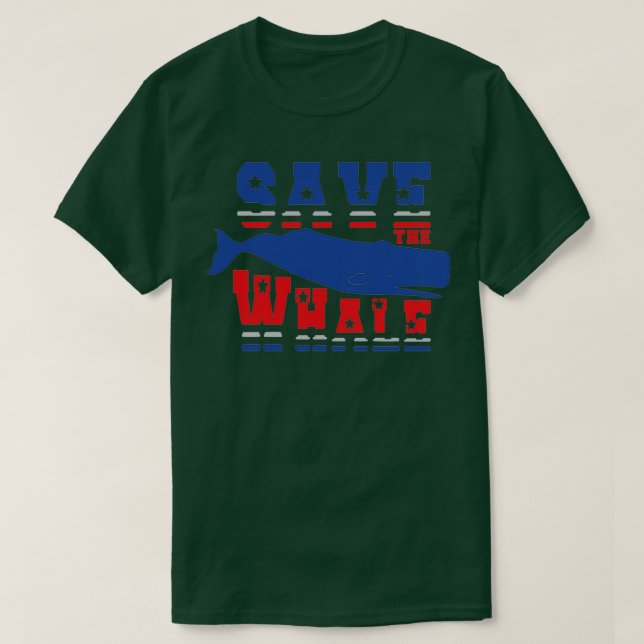 T-shirt sauver la baleine 4 (Design devant)