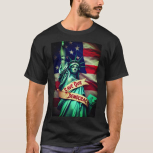 T-shirt Sauver la démocratie et empêcher Trump
