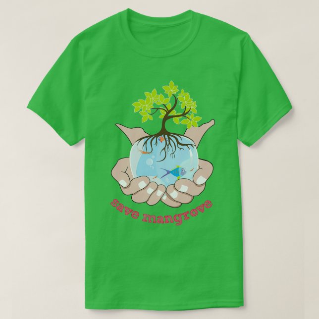 T-shirt sauver la mangrove (Design devant)