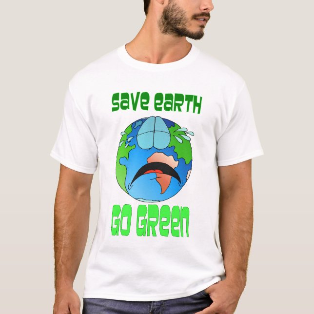 T-SHIRT SAUVER LA TERRE (Devant)