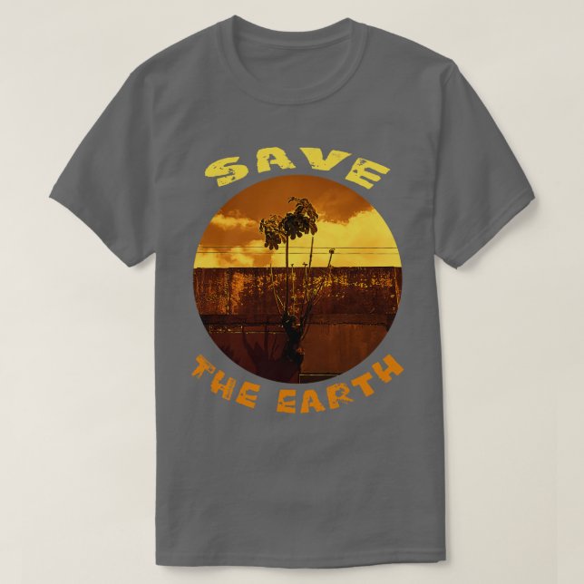 T-shirt sauver la terre (Design devant)