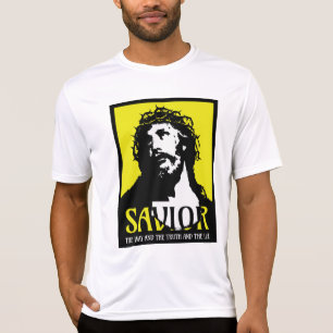 T-shirt Sauver la voie La vérité et la vie Jaune