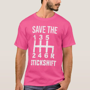 T-shirt Sauver la voiture à boite manuelle Conducteur ma