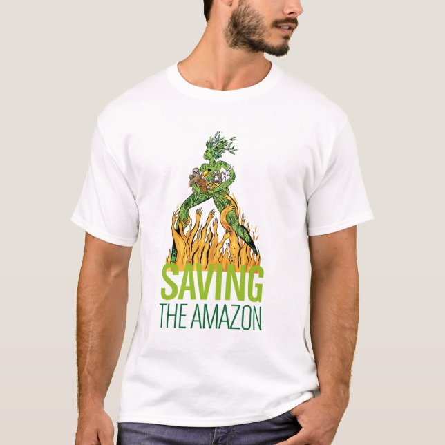 T-SHIRT SAUVER L'AMAZON (Devant)