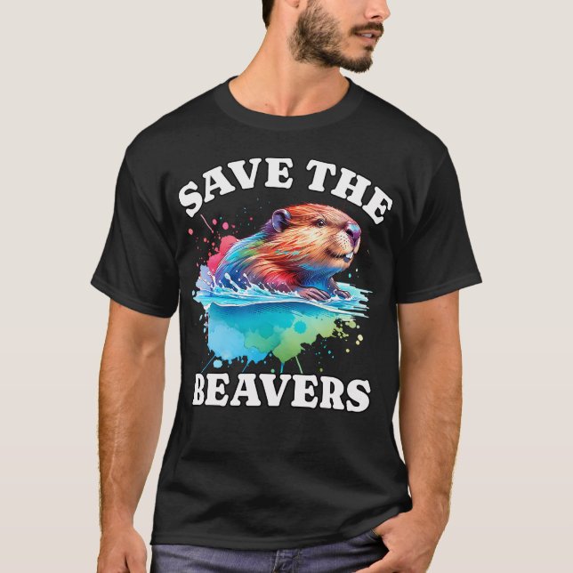 T-shirt Sauver le castor (Devant)