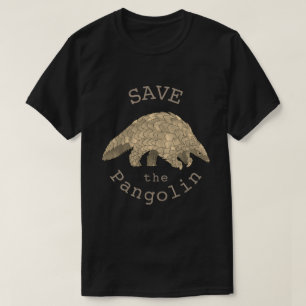 T-shirt Sauver le Pangolin Espèce Animale Menacée Art