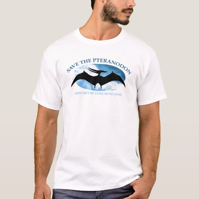 T-shirt SAUVER LE PTERANODON par Jeff Willis Art (Devant)