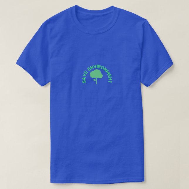 T-SHIRT SAUVER L'ENVIRONNEMENT (Design devant)