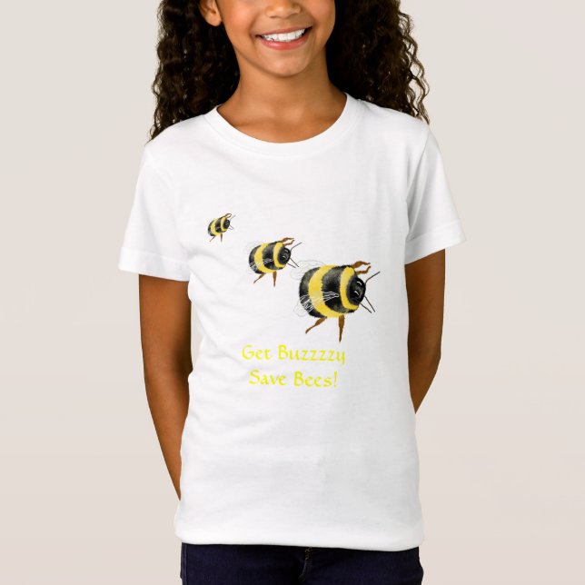 T-Shirt SAUVER LES ABEILLES et sauver le monde (Devant)