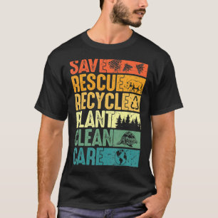 T-shirt Sauver les abeilles Secourir les animaux Plantes A