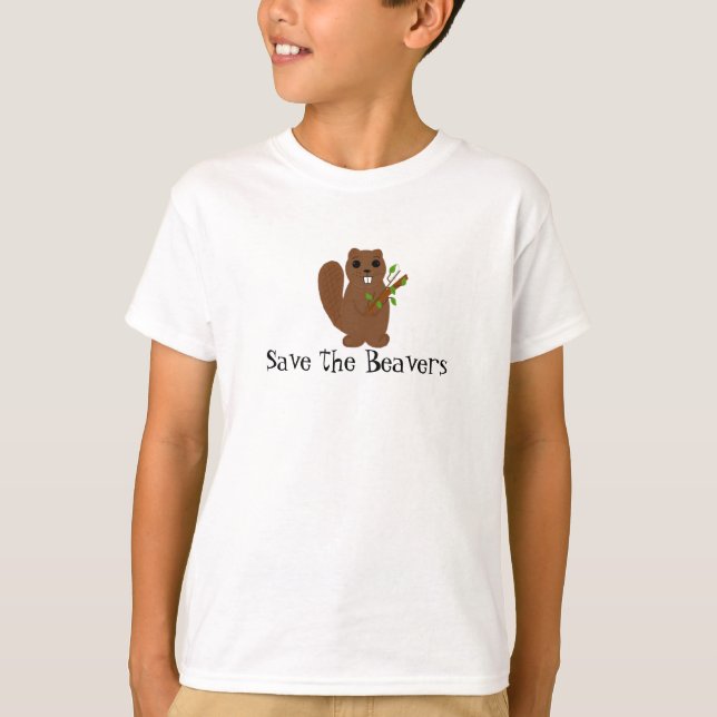 T-shirt Sauver les castors (Devant)