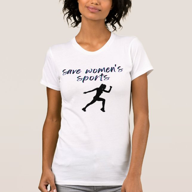 T-shirt Sauver les femmes sports, protéger les femmes spor (Devant)