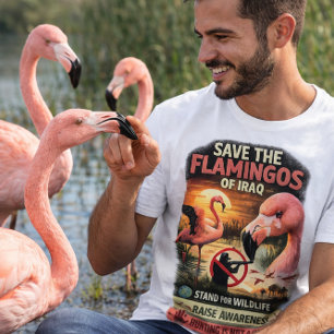T-shirt Sauver les flamants roses d'Irak – Protection de l