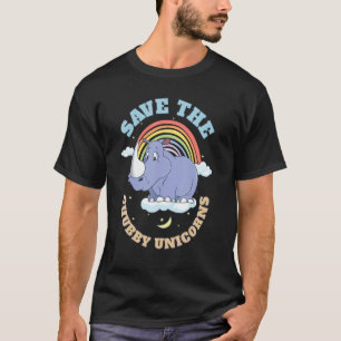 T-shirt Sauver Les Licornes Grassouillettes Rhinocéros Mig