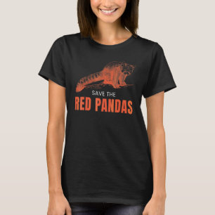 T-shirt Sauver les pandas roux Panda roux Animal Graphiq