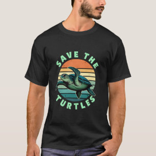 T-shirt Sauver les tortues animal tortue amateur d'animaux