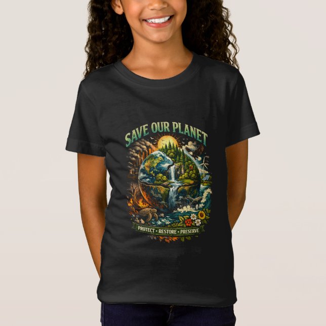T-Shirt Sauver notre planète (Devant)