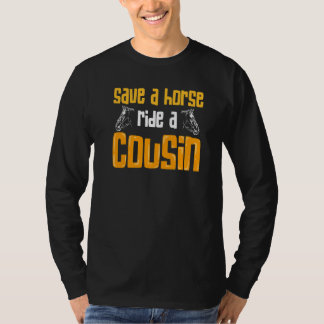 T-shirt Sauver un cheval monter un cousin parents cousin