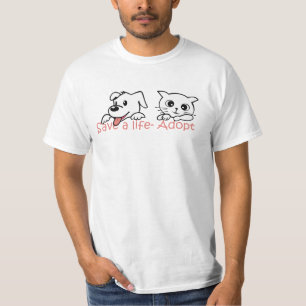 T-shirt sauver une vie adopter