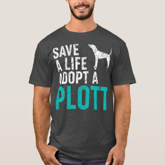 T-shirt Sauver une vie adopter un chien secourir Plott Chi