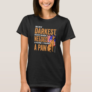 T-shirt Sauvetage Animal Dans Mon Heure La Plus Sombre J'a