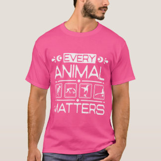 T-shirt sauvetage de la faune animale marine chaque animal