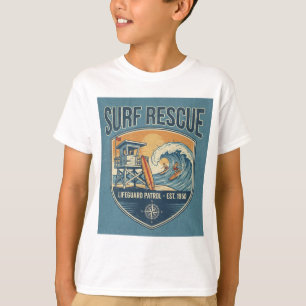 T-shirt Sauvetage de Surf Patrouille de Maître-Nageur Étab