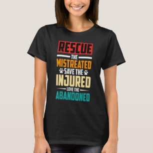 T-shirt Sauvetage Des Animaux Chats Mistréés Sauveteurs An