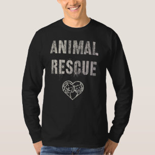 T-shirt Sauvetage des animaux vintages Chats sauvages Chie