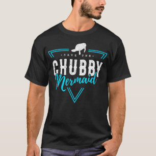 T-shirt Sauvez Chubby Mermaid Manatee Vintage